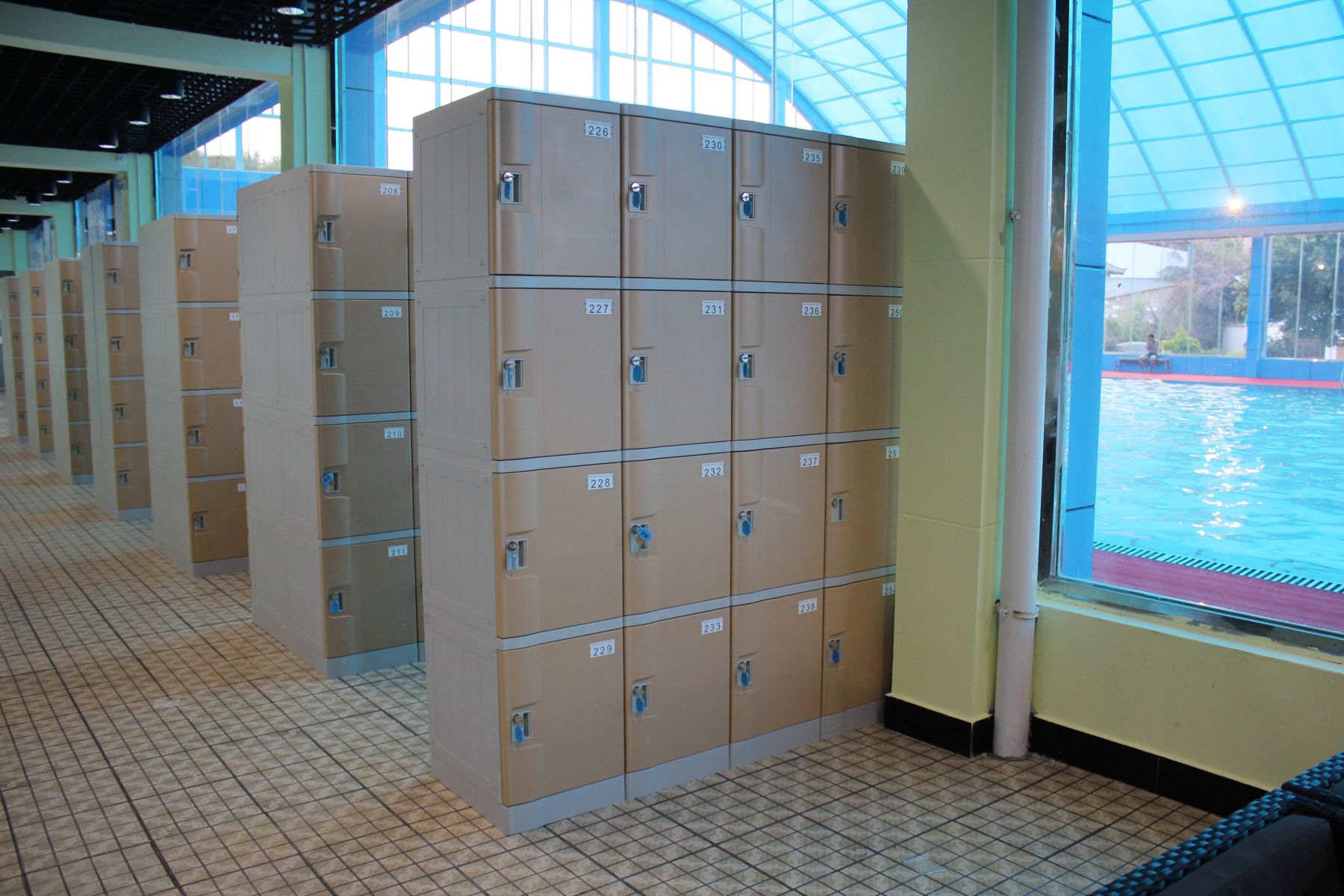 Antibacterial Swimming Pool Lockers