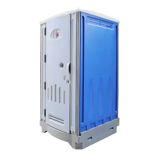 HDPE Plastic Portable Restroom, Ceramic Flushing Toilet
