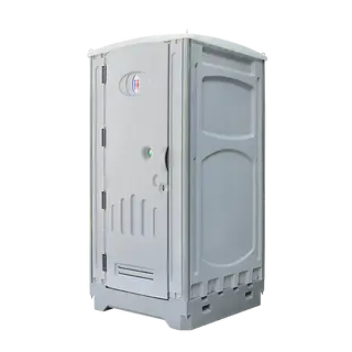 Portable Flush Toilet Cubicle, HDPE Plastic