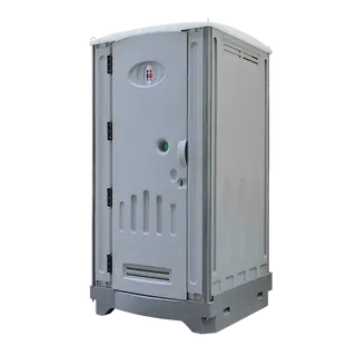 HDPE Plastic Portable Restroom, Ceramic Flushing Toilet