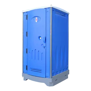 HDPE Plastic Portable Restroom, Ceramic Flushing Toilet