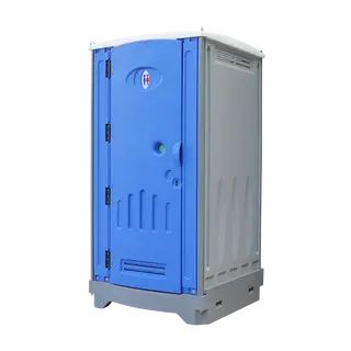HDPE Plastic Portable Restroom, Ceramic Flushing Toilet