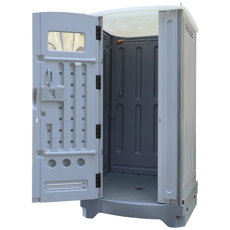 HDPE Plastic Outdoor Movable Bathroom, Hot Cold Water