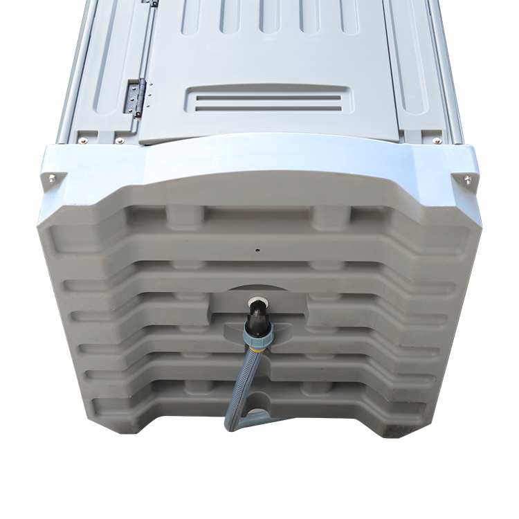 HDPE Plastic Outdoor Movable Bathroom, Hot Cold Water