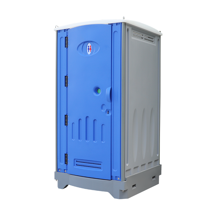 HDPE Plastic Portable Restroom, Ceramic Flushing Toilet