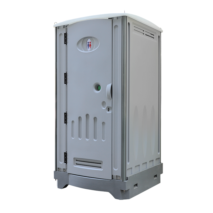 HDPE Plastic Portable Restroom, Ceramic Flushing Toilet