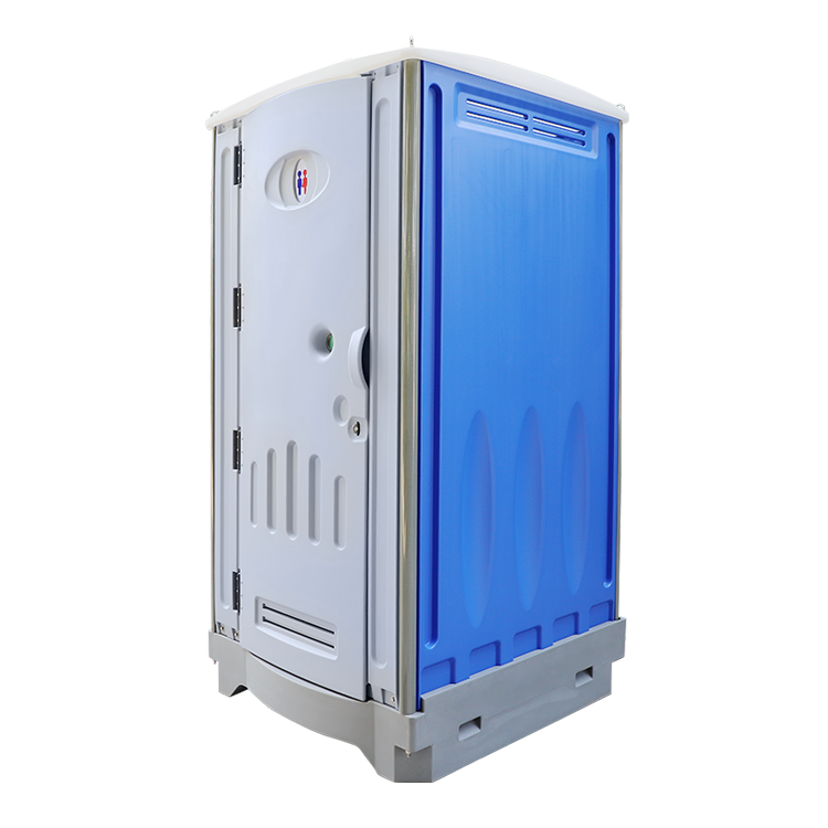 HDPE Plastic Portable Restroom, Ceramic Flushing Toilet