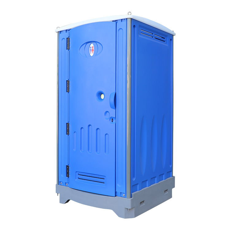 HDPE Plastic Portable Restroom, Ceramic Flushing Toilet