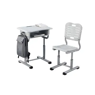 ABS student school desk, ABS and PP plastic, adjustable height