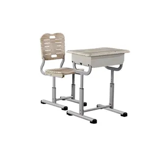 Wooden school tables and chairs with adjustable height