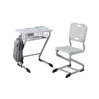 High school classroom furniture, ABS plastic desktop, PP chair seat