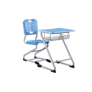Fixed student desk and chair, made of ABS & PP plastic, 760mm