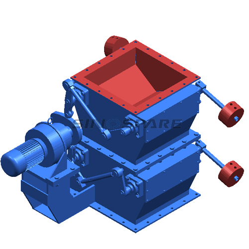 Custom Double Flap Valve for Cement Plant