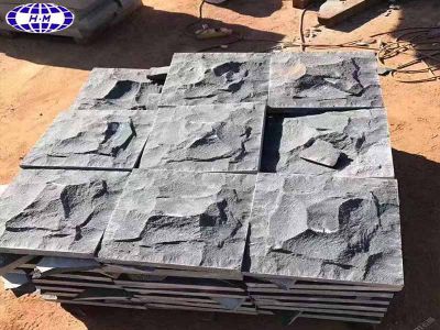 Mushroom Surface Black Basalt Stone