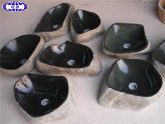Nature River Stone Sink, River Rock Sink
