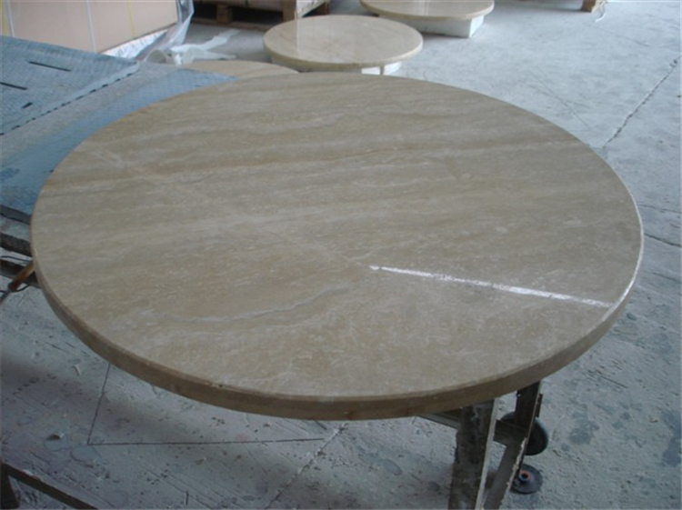 Round Travertine Stone Table, Stone Round Table Top