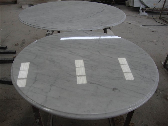 Carrara White Marble Table Top
