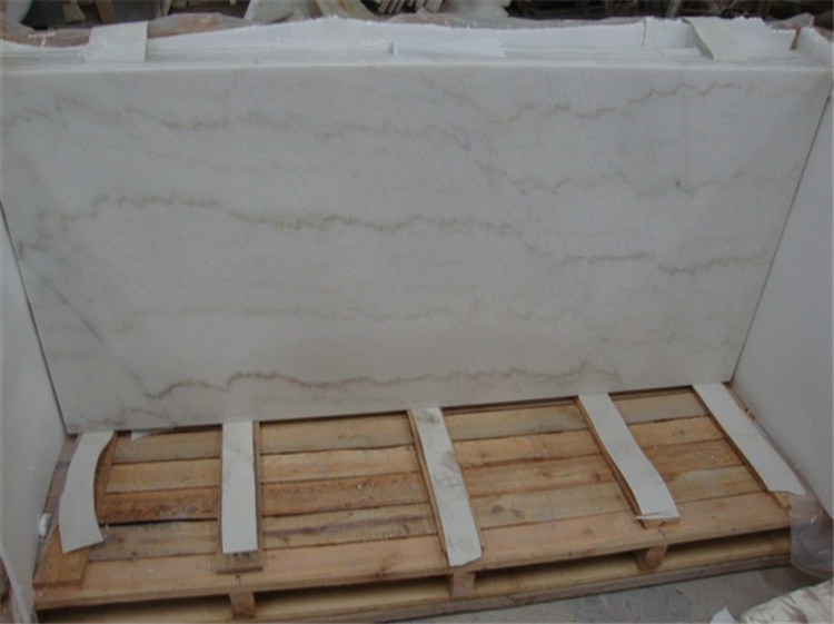 Chinese Guang Xi White Marble Table Top, Round Marble Table Top