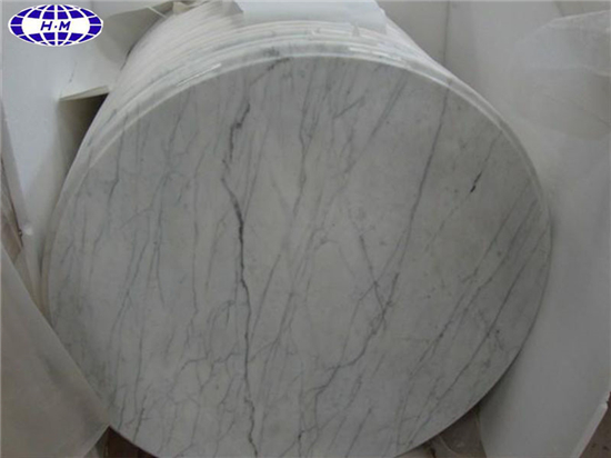 Chinese Guangxi White Marble Round, Marble Round Table Top
