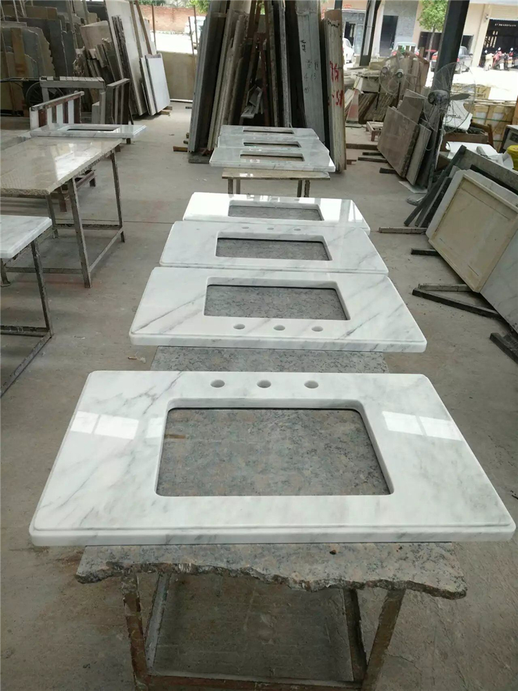 Chinese White Marble Vanity Tops, Orient Bathroom Stone Vanity Tops