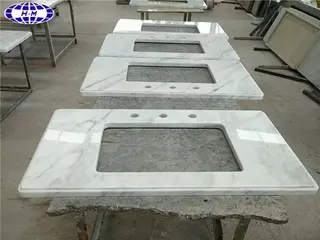 Chinese White Marble Vanity Tops, Orient Bathroom Stone Vanity Tops