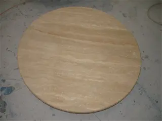 Beige Travertine Table Top, Round Travertine Stone Dining Table