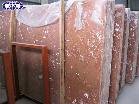 Red Marble Engineered Stone, Tea Rose Cultured Marble Sheets