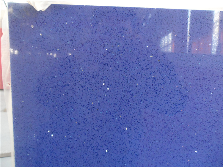 Blue Engineered Quartz Stone, Starlight Blue Quartz Floor Tiles