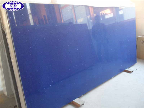 Blue Engineered Quartz Stone, Starlight Blue Quartz Floor Tiles