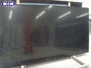 Starlight Black Quartz Worktop, Black Quartz Stone Slab
