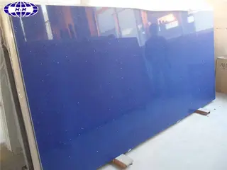 Blue Engineered Quartz Stone, Starlight Blue Quartz Floor Tiles