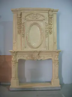 Two-sided Marble Fireplace Insert