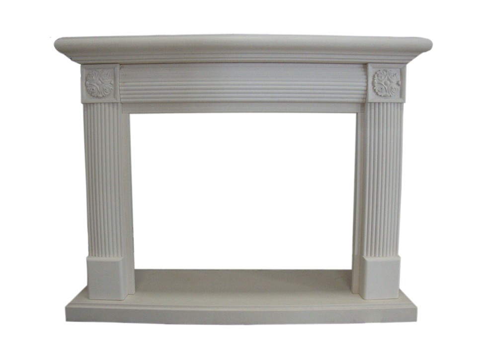 White Marble Fireplace Mantel