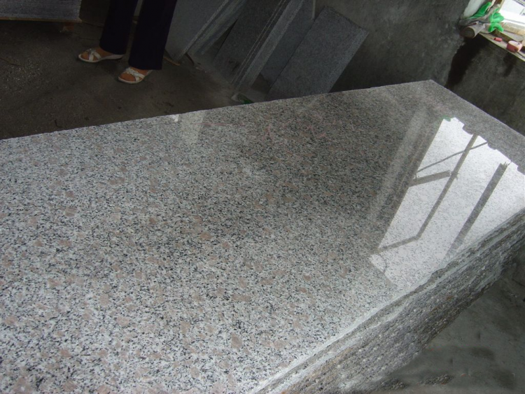 China G383 Granite, Pearl Flower Granite, Brown & White, Polished