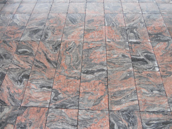 Polished Chinese Multicolor Red Granite Tiles