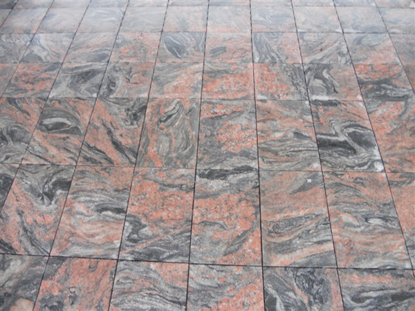 Polished Chinese Multicolor Red Granite Tiles