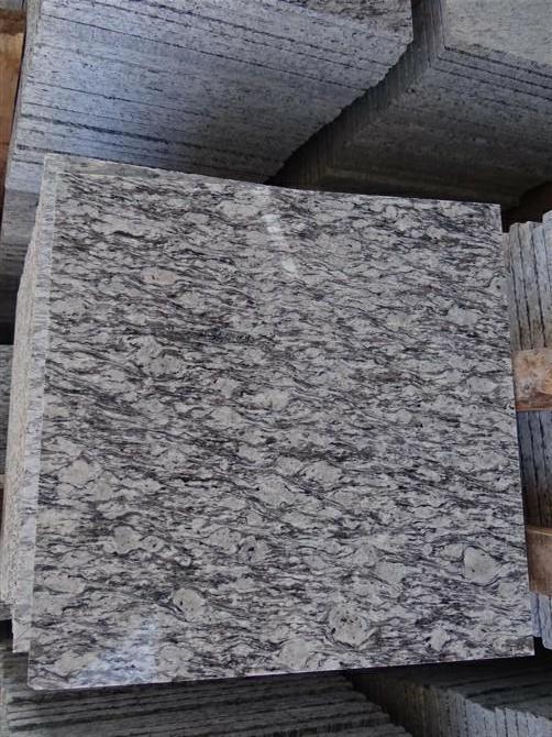Chinese Sea Wave White Granite, Spray White, Polished