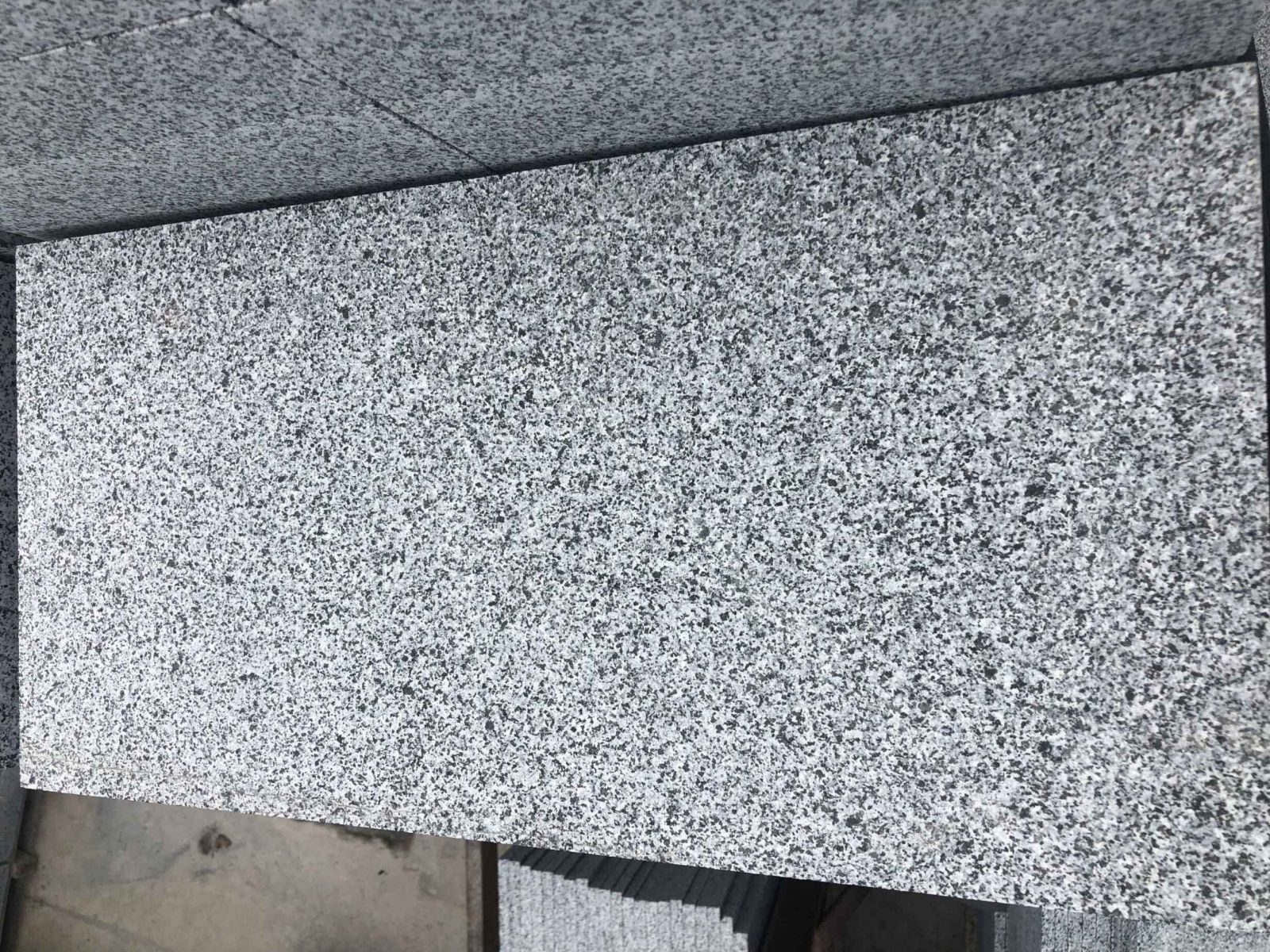 Dark Grey G654 Flamed Granite Tiles, Flamed Granite Floor Tiles