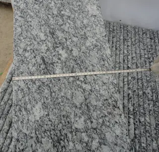 Chinese Sea Wave White Granite, Spray White, Polished