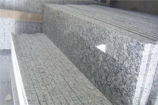 Chinese Sea Wave White Granite, Spray White, Polished