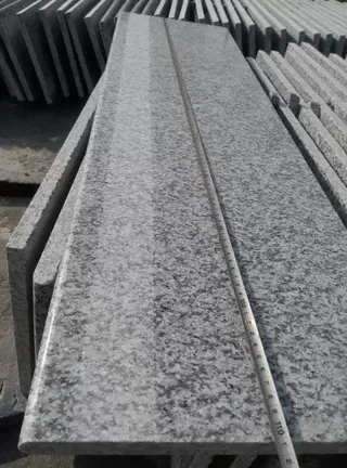 China G623 Grey Sardo Granite Tile, Polished Sea Wave White Granite