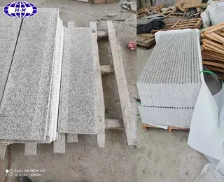 Polished Light Grey G602 Granite Step & Riser