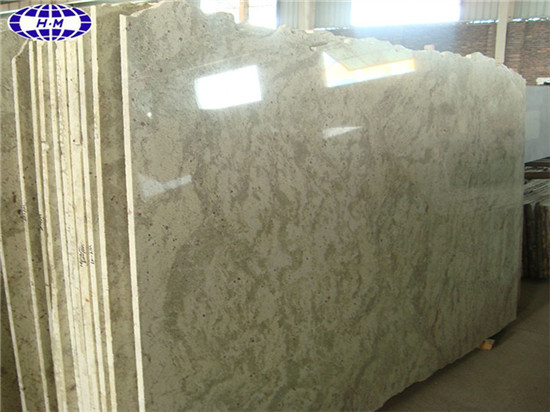 Andromeda White Granite Slab, White Grey Granite Countertops
