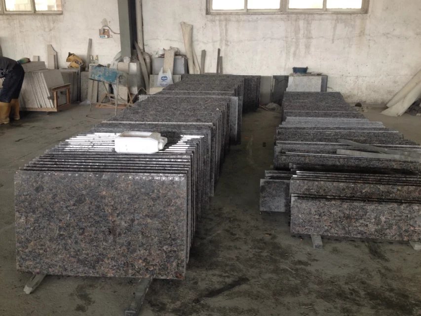 California Brown Granite Slabs Tiles, Granite Kitchen Countertop