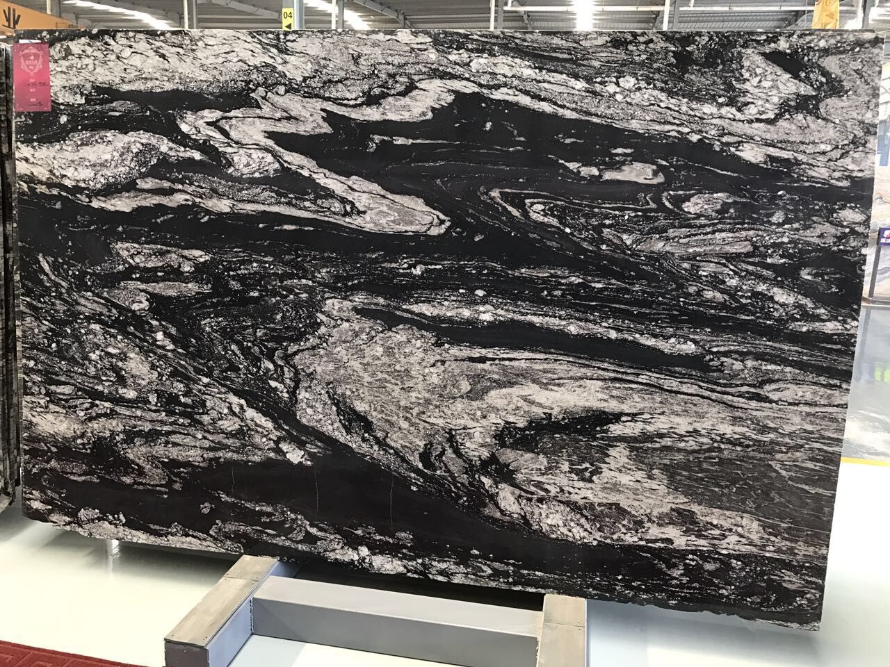 Icy Century Granite Stone Slab Tile, Luxury Black Granite Worktops