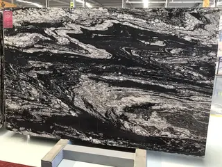 Icy Century Granite Stone Slab Tile, Luxury Black Granite Worktops