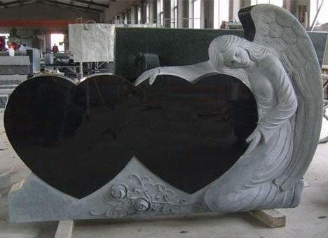 Angel Heart Headstone