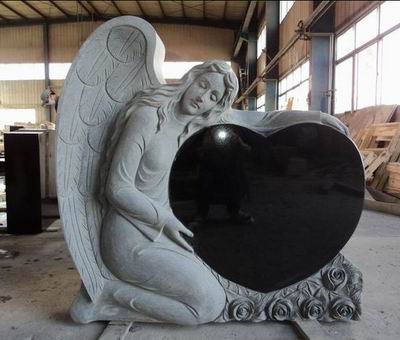 Angel Heart Headstone
