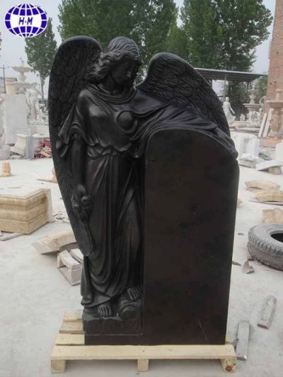 black marble gravestones