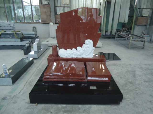Polished Granite Headstone